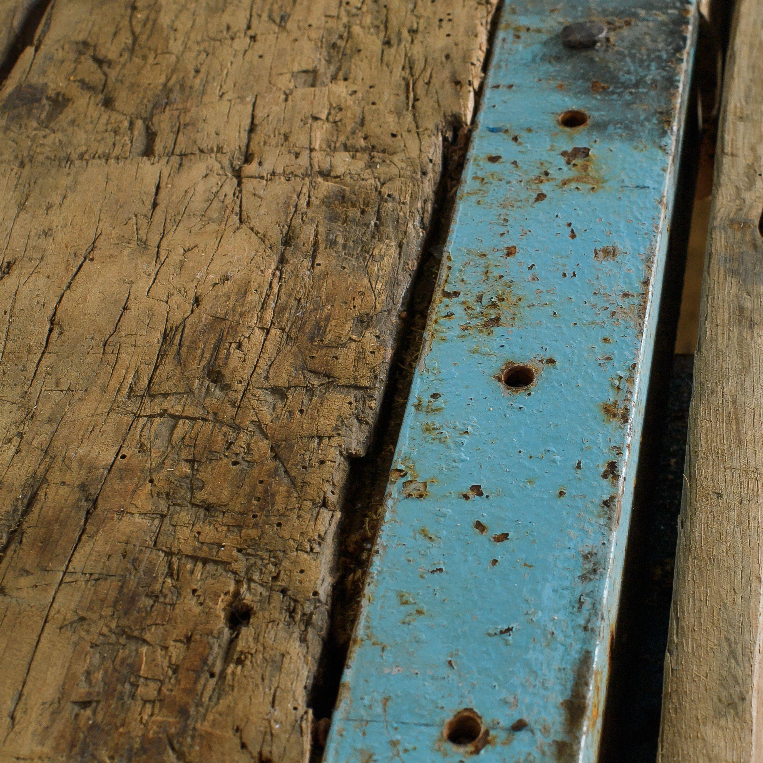 Early 20th Century Vintage Wood Workbench Counter 3
