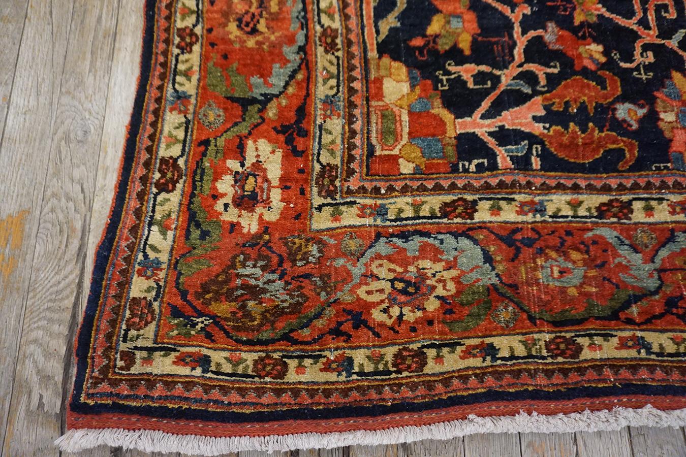 Tapis persan Bijar du début du 20e siècle ( 4'6