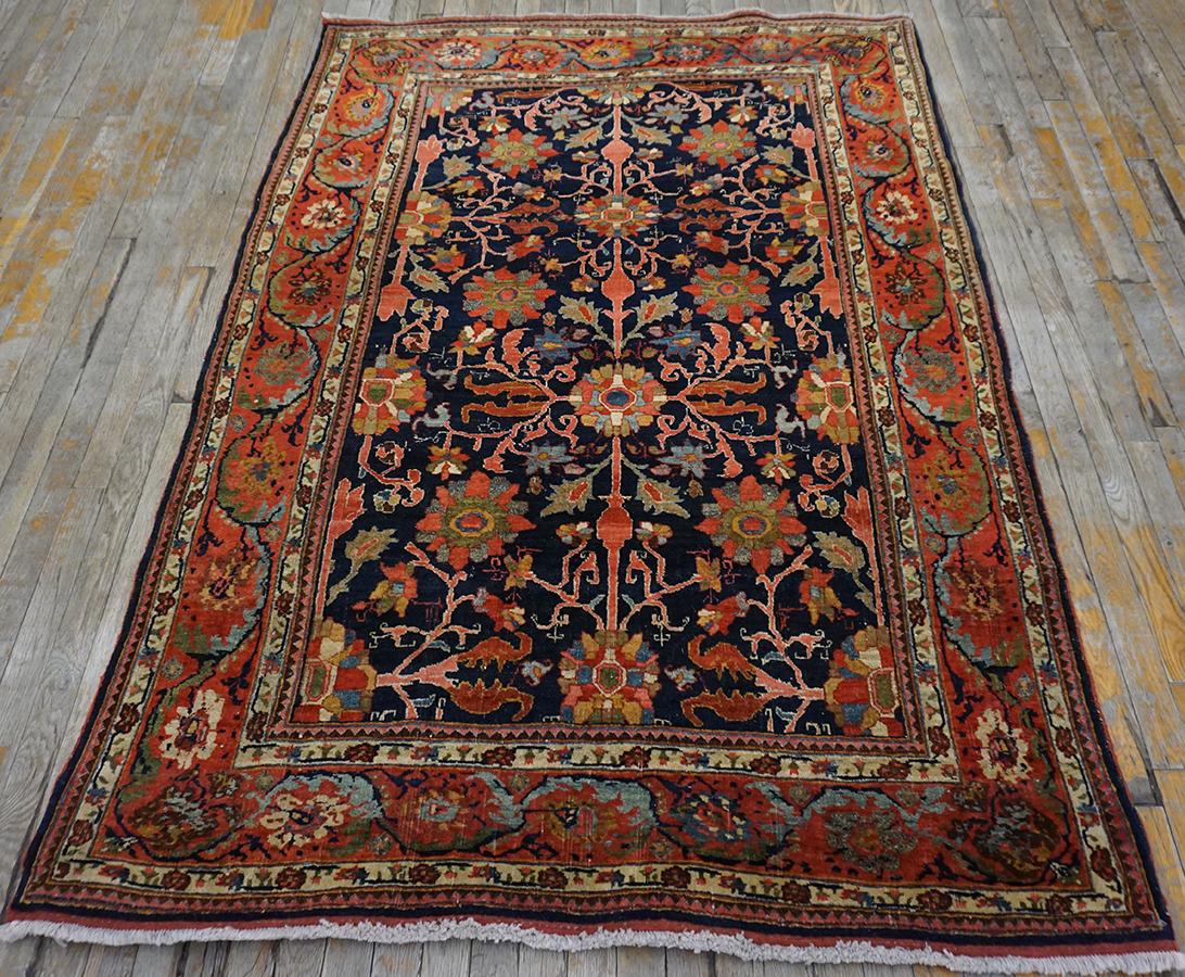 Tapis persan Bijar du début du 20e siècle ( 4'6