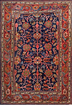 Early 20th Century W. Persian Bijar Carpet ( 4'6" x 6'6" - 137 x 198 )