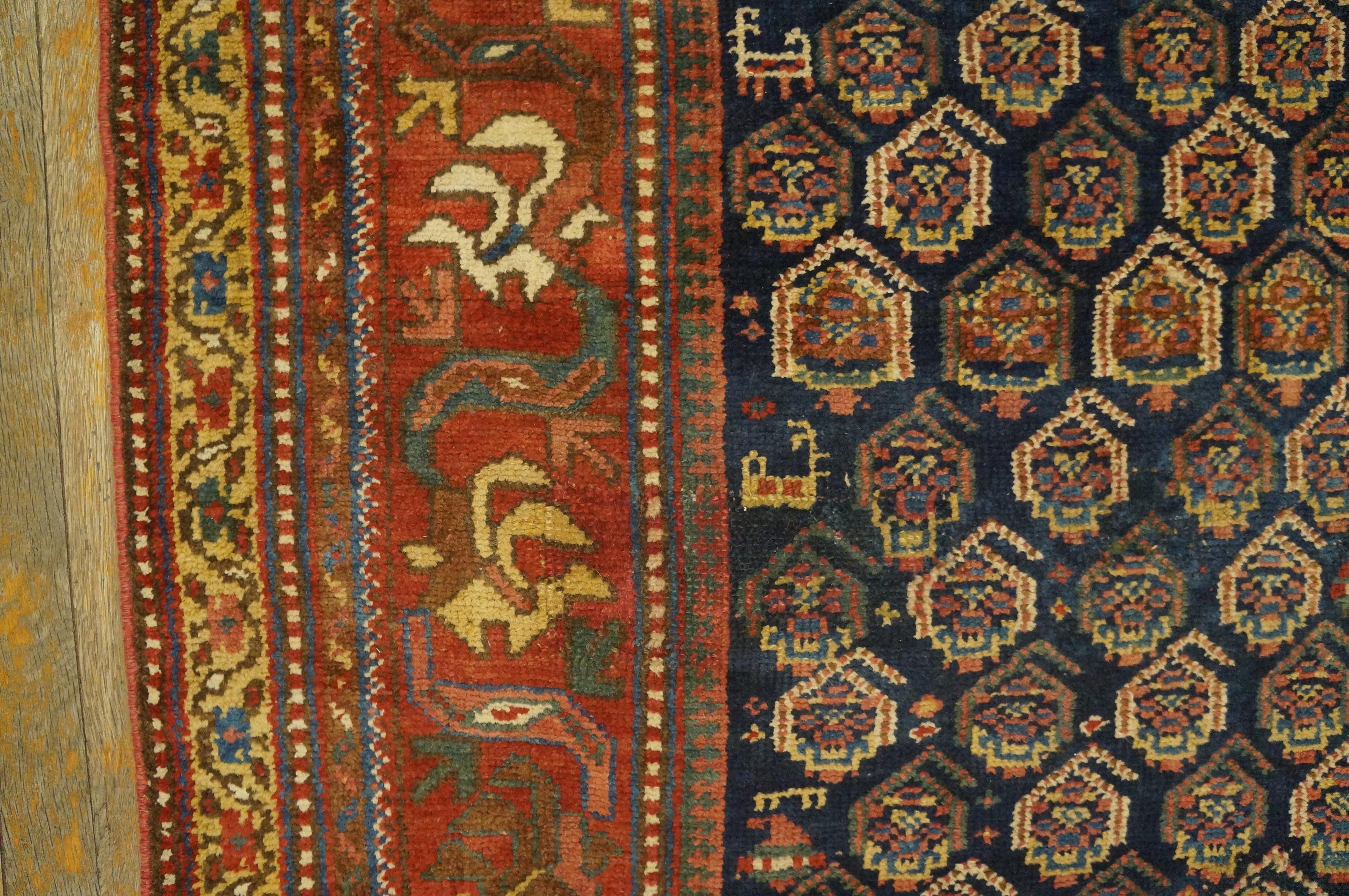 Tapis persan kurde du début du 20e siècle W. ( 3'10