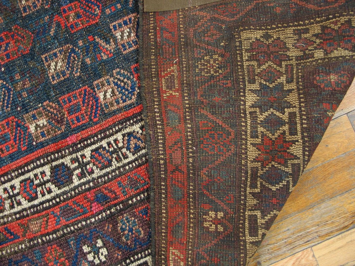 Early 20th Century W. Persian Kurdish Carpet ( 4'6