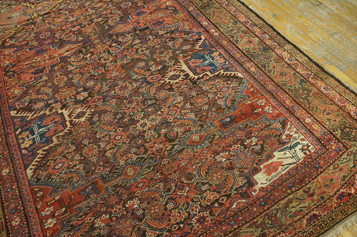 Tapis de galerie persan kurde du début du 20e siècle (6'4