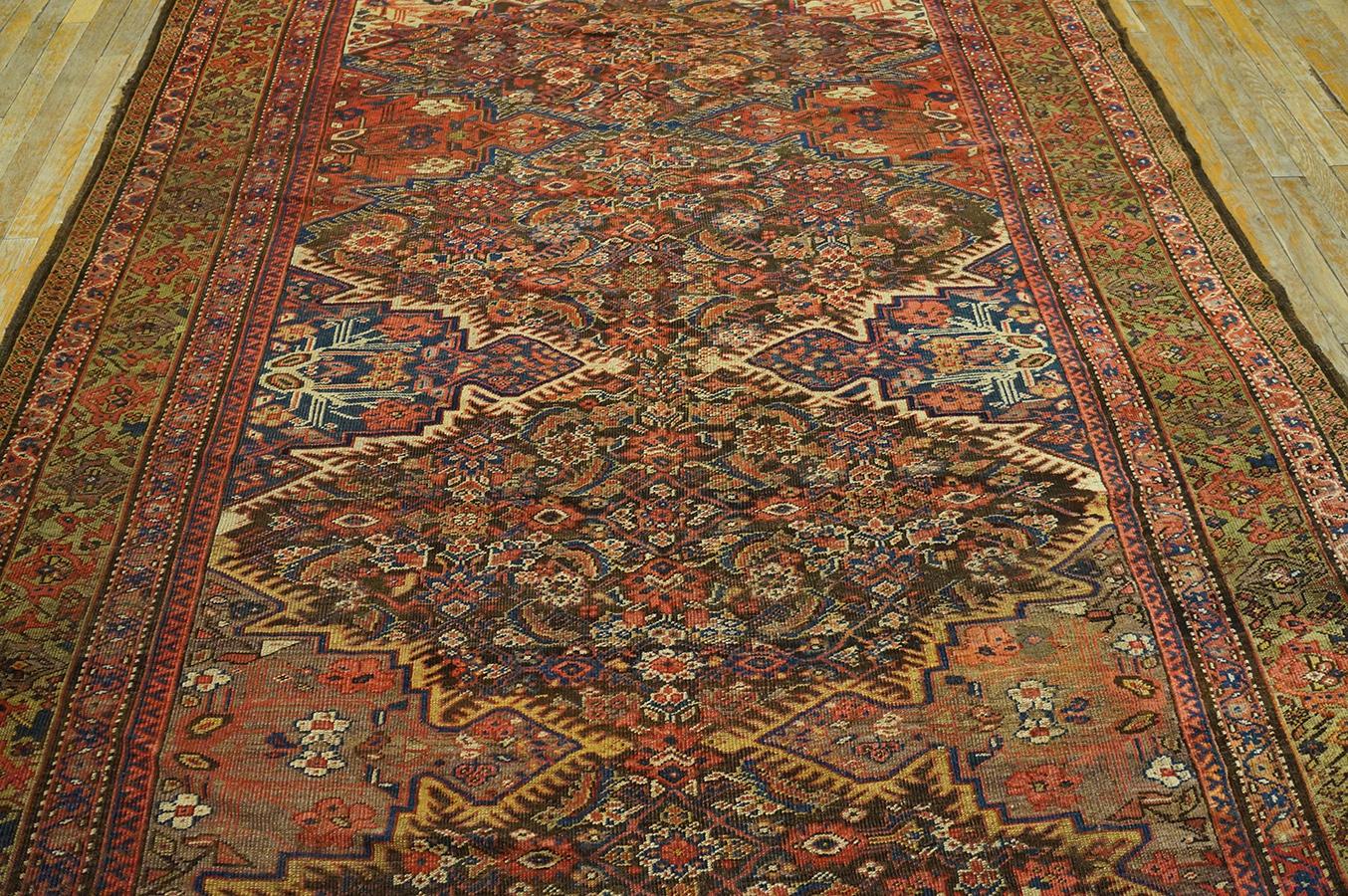 Tapis de galerie persan kurde du début du 20e siècle (6'4