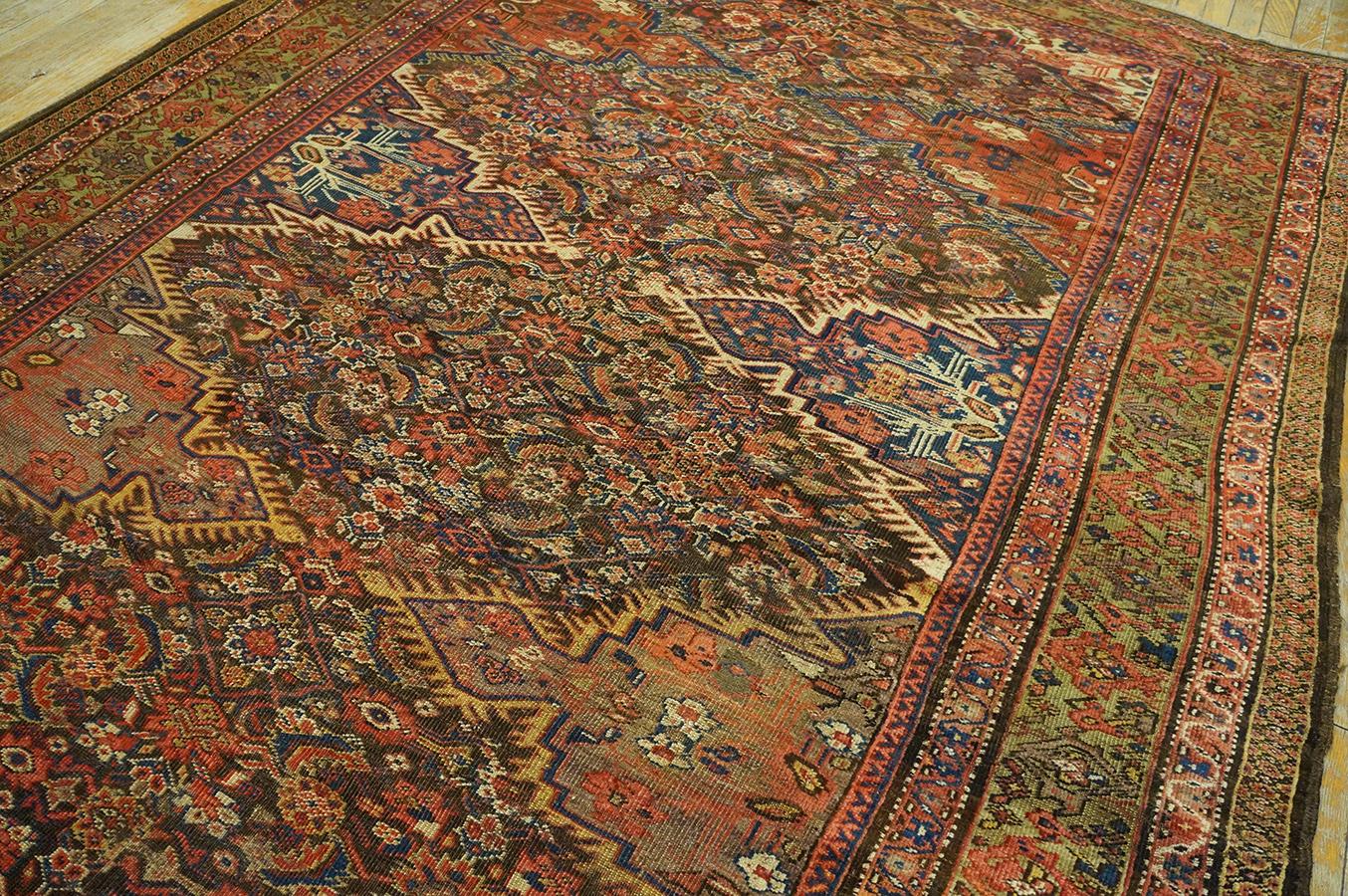 Tapis de galerie persan kurde du début du 20e siècle (6'4