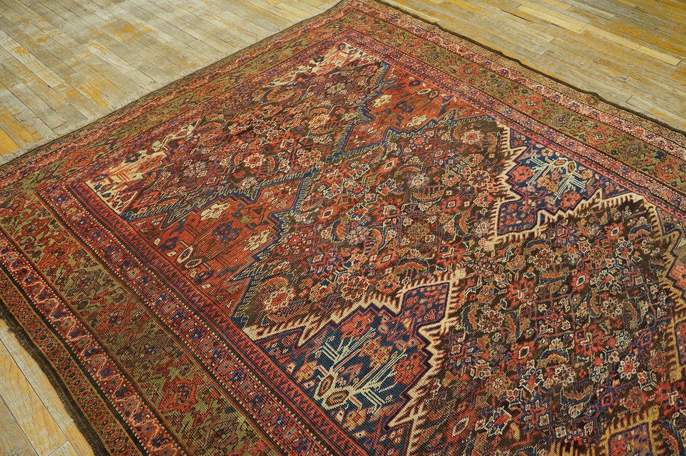 Tapis de galerie persan kurde du début du 20e siècle (6'4