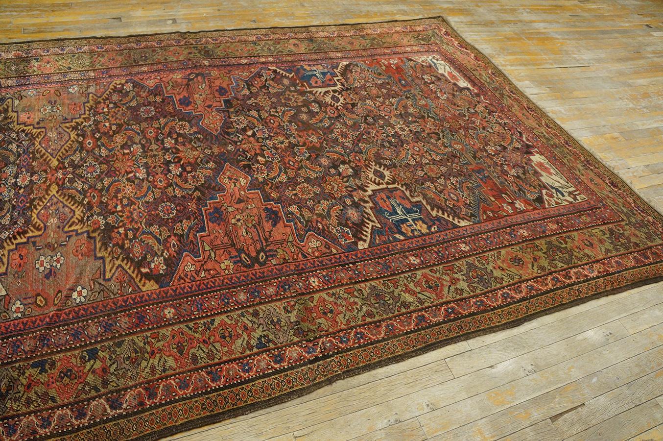 Début du 20ème siècle Tapis de galerie persan kurde du début du 20e siècle (6'4