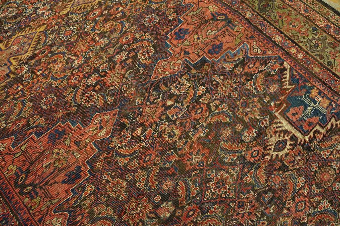 Tapis de galerie persan kurde du début du 20e siècle (6'4