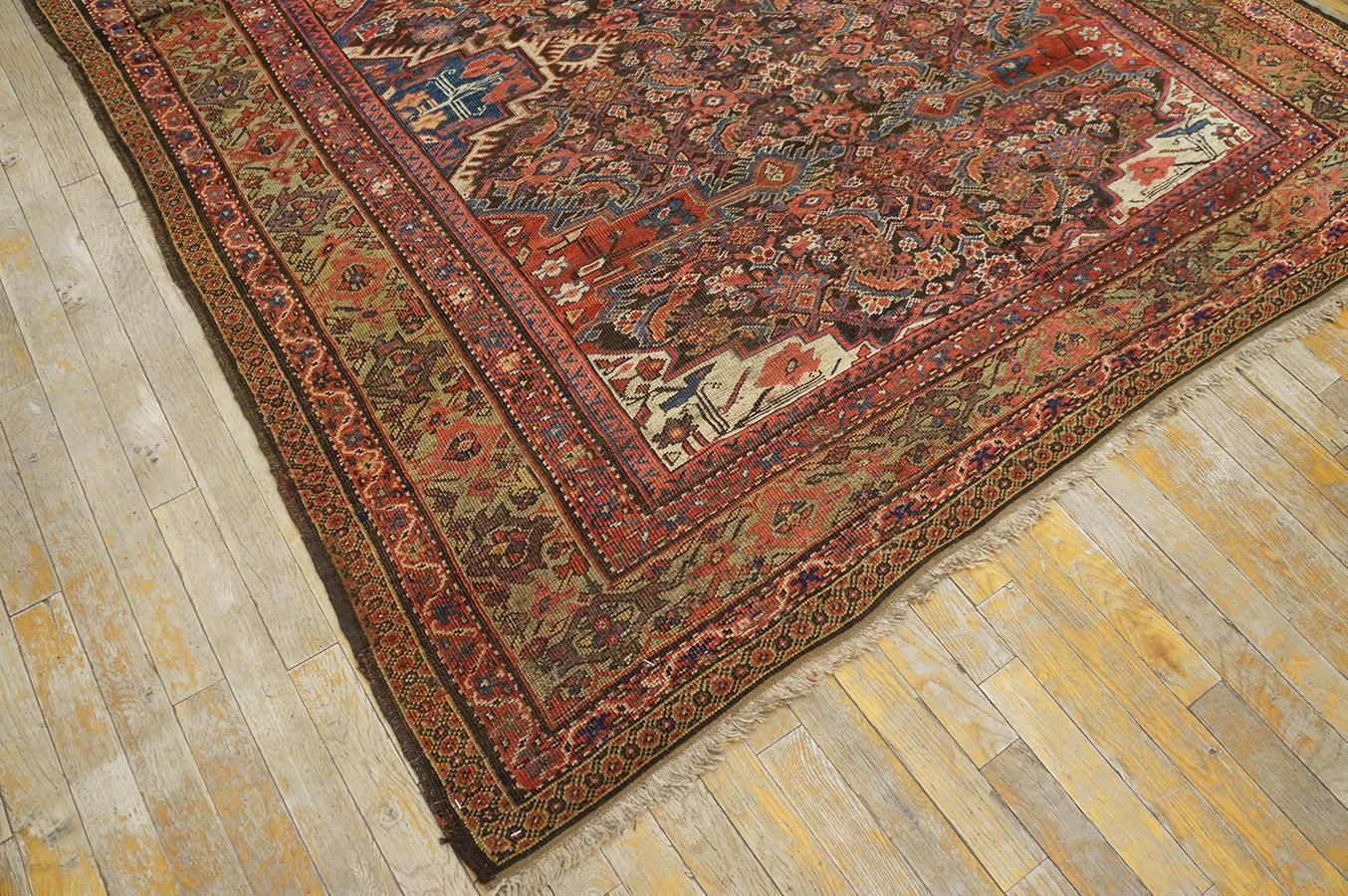 Tapis de galerie persan kurde du début du 20e siècle (6'4