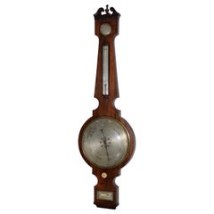 Antique Early 20th Century Walnut Cased Barometer