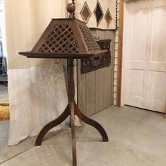Early 20th Century Walnut Church Manuscript Stand