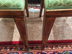 Early 20th Century Walnut Italian Chair Louis XVI Style