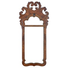 Early 20th Century walnut rococo revival mirror