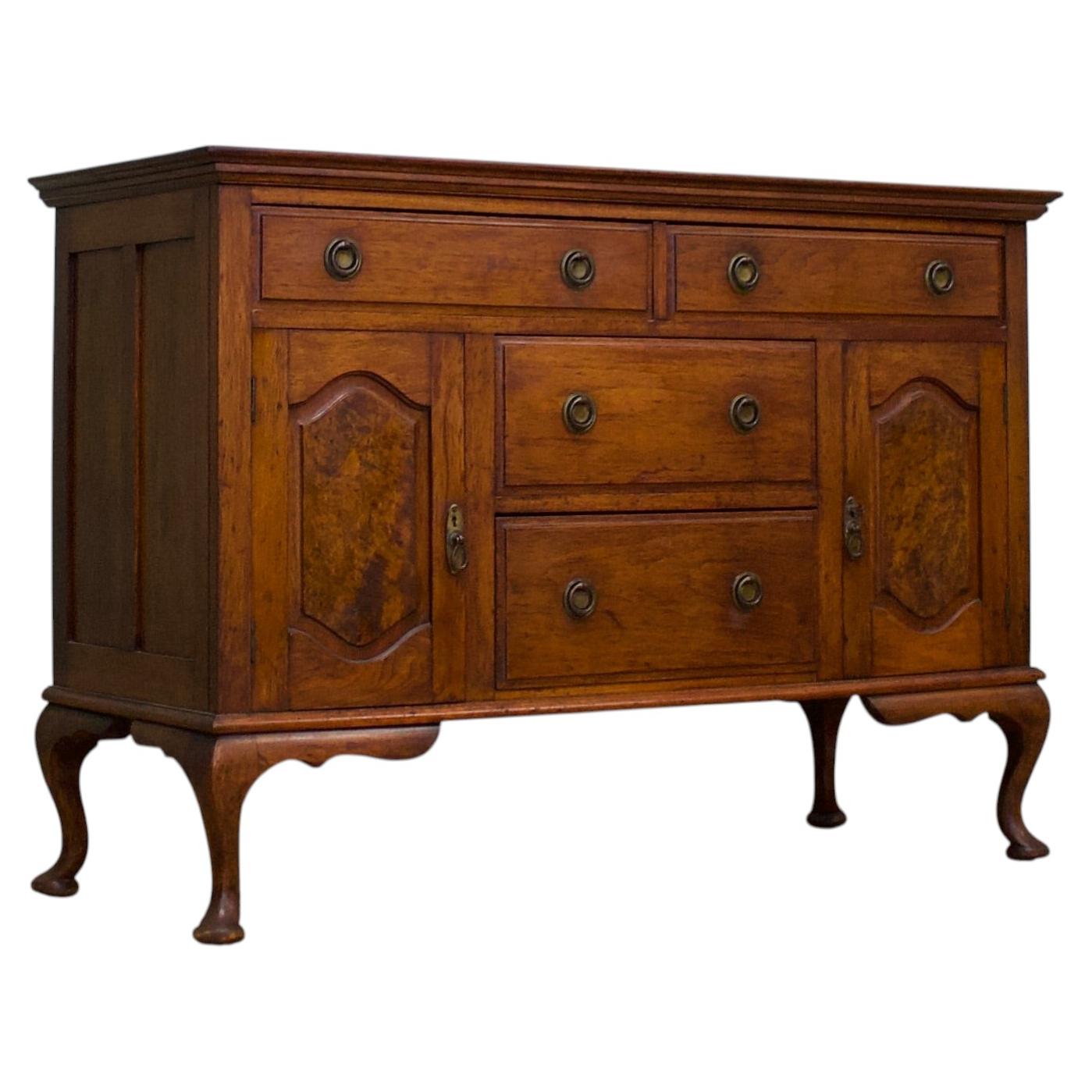 Early 20th Century Walnut Sideboard, 1910s For Sale