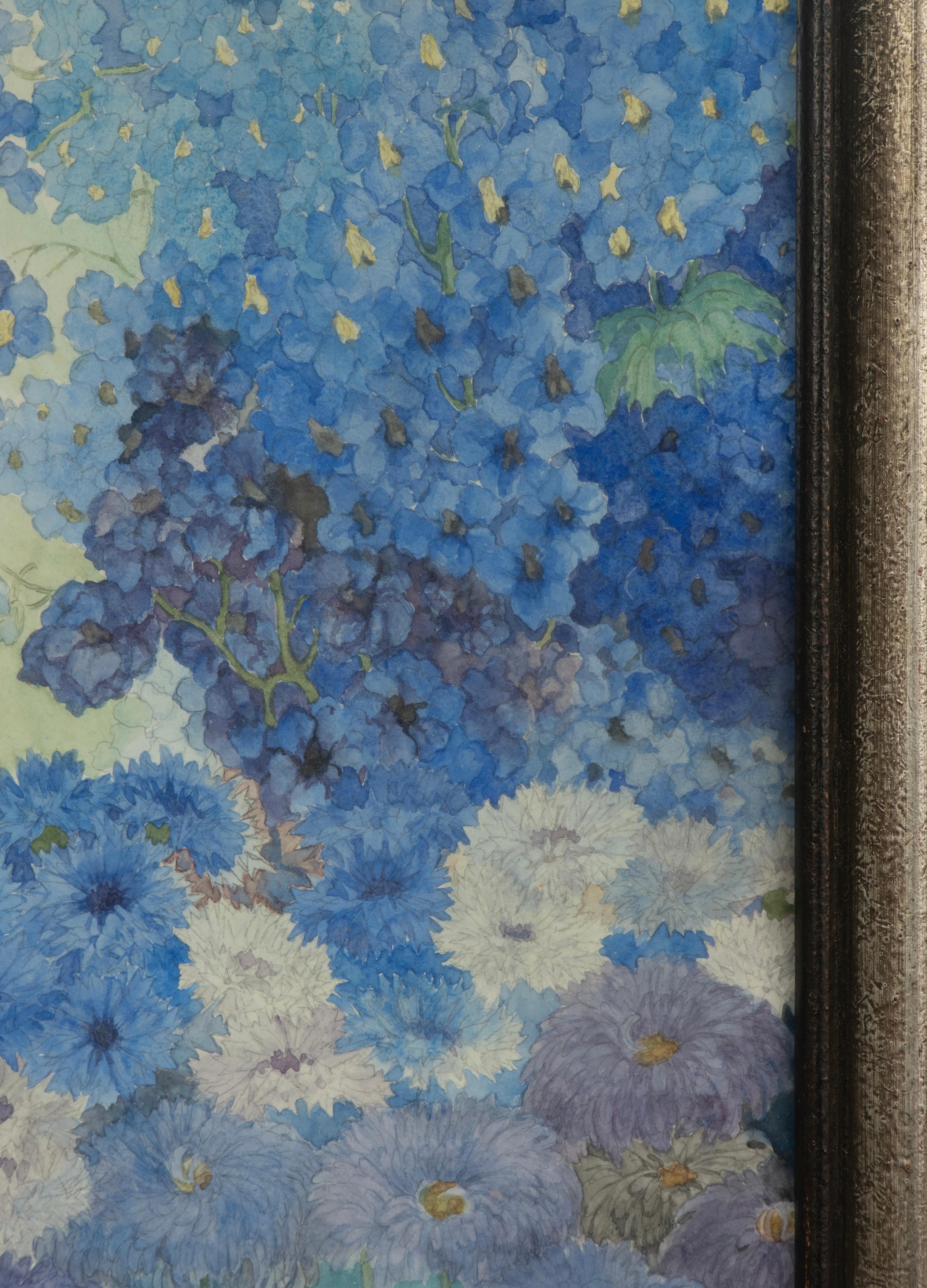 Olandese Acquerello dei primi del Novecento - Fiori - di Corneille Henri Dee in vendita