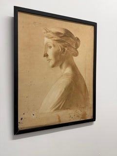 Early 20th Century Watercolour Of A Classical Ancient Greek Woman