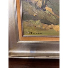 Early 20th Century Watermill Oil Painting
