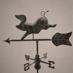 Early 20th Century Weather Vane Pig Copper Three-Dimensional, Italy