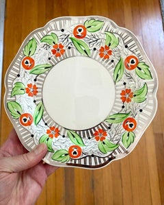 Early 20th Century Wedgwood Dishes Set of 13 Pieces Floral & Platinum Borders