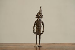 Early 20th Century West African Tribal Figurine in Cast Brass
