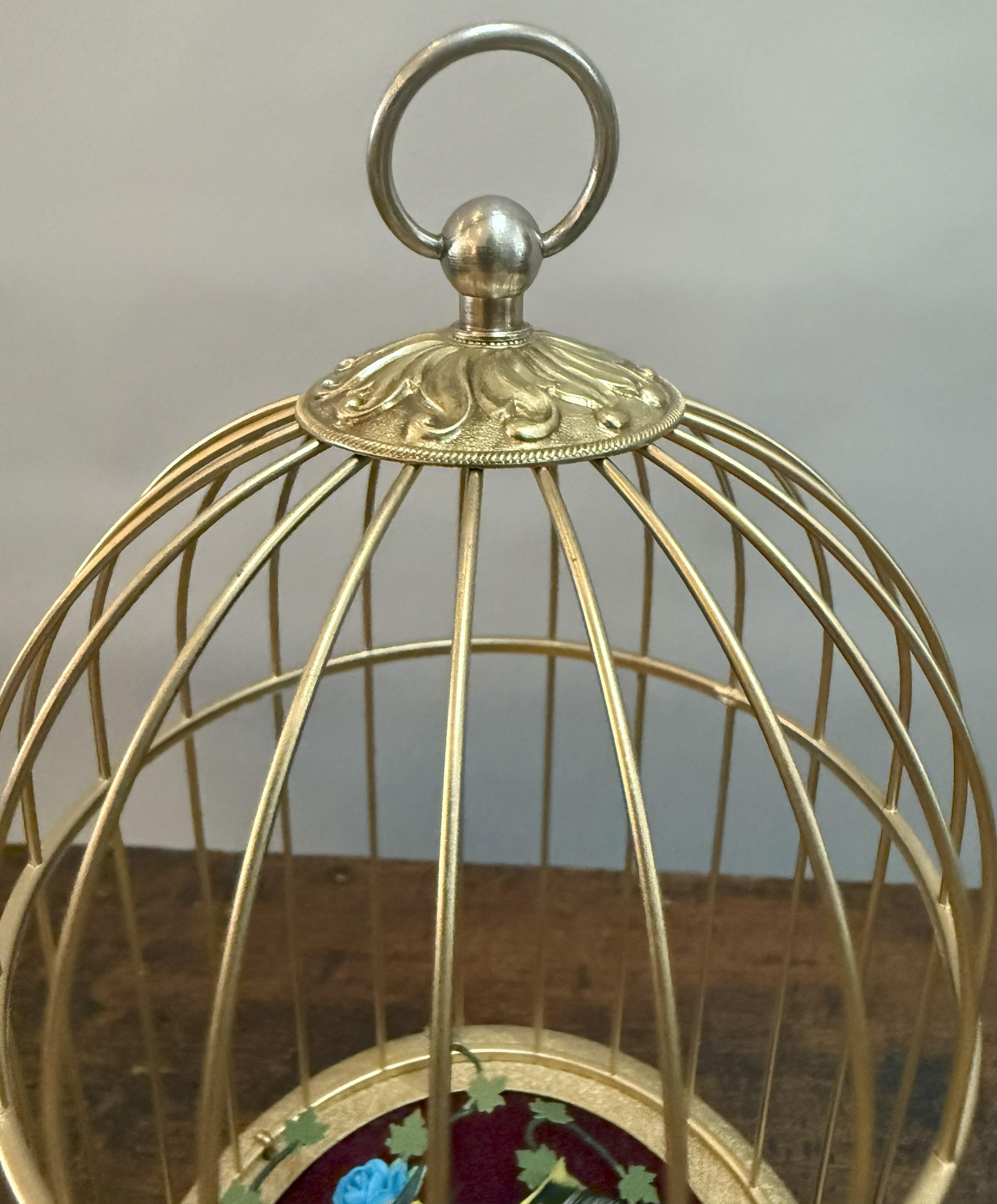 Early 20th Century West German Gilded Singing Bird Automaton For Sale 2