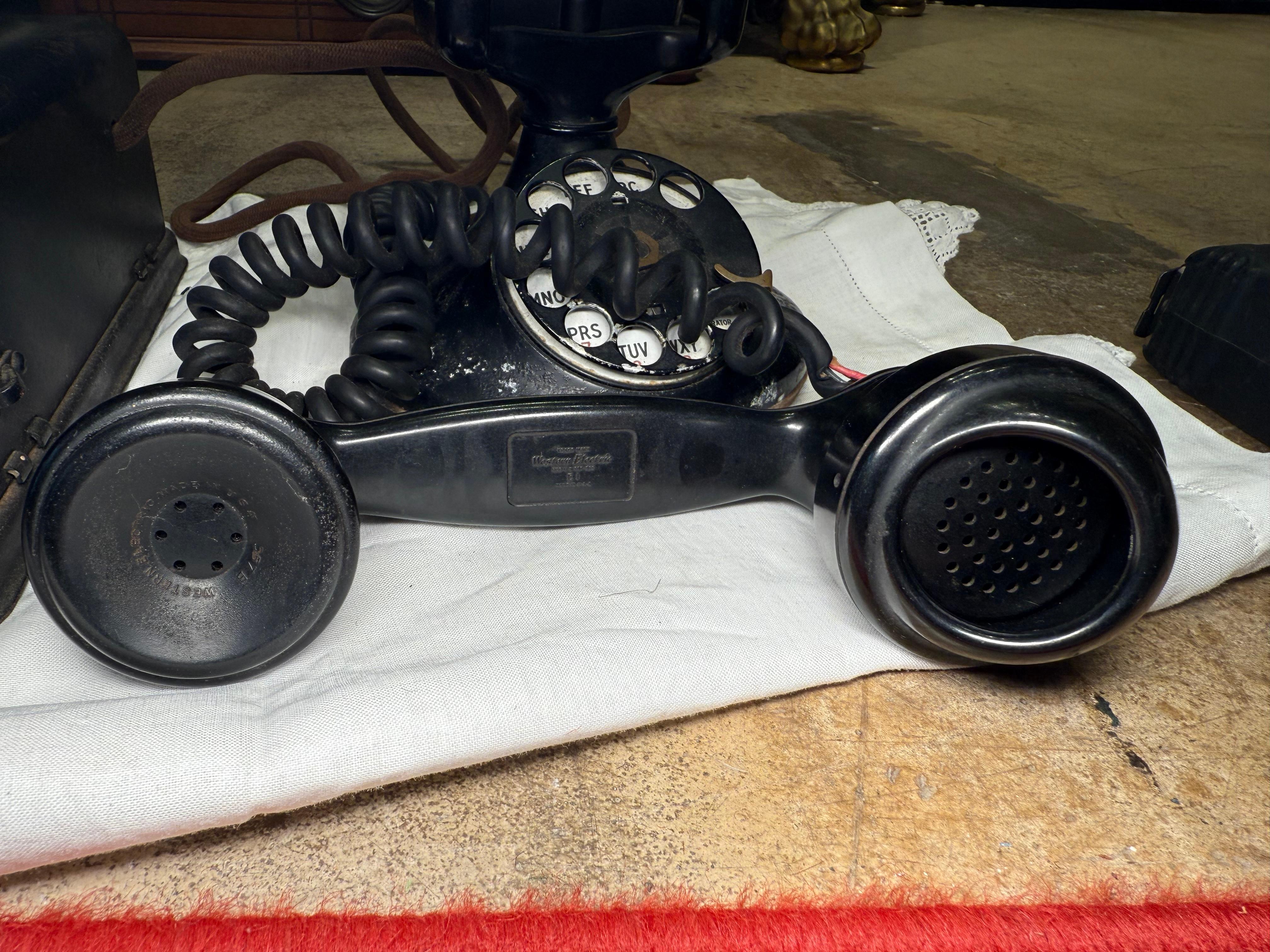 Début du 20e siècle Western Electric  Téléphone de bureau en vente 4