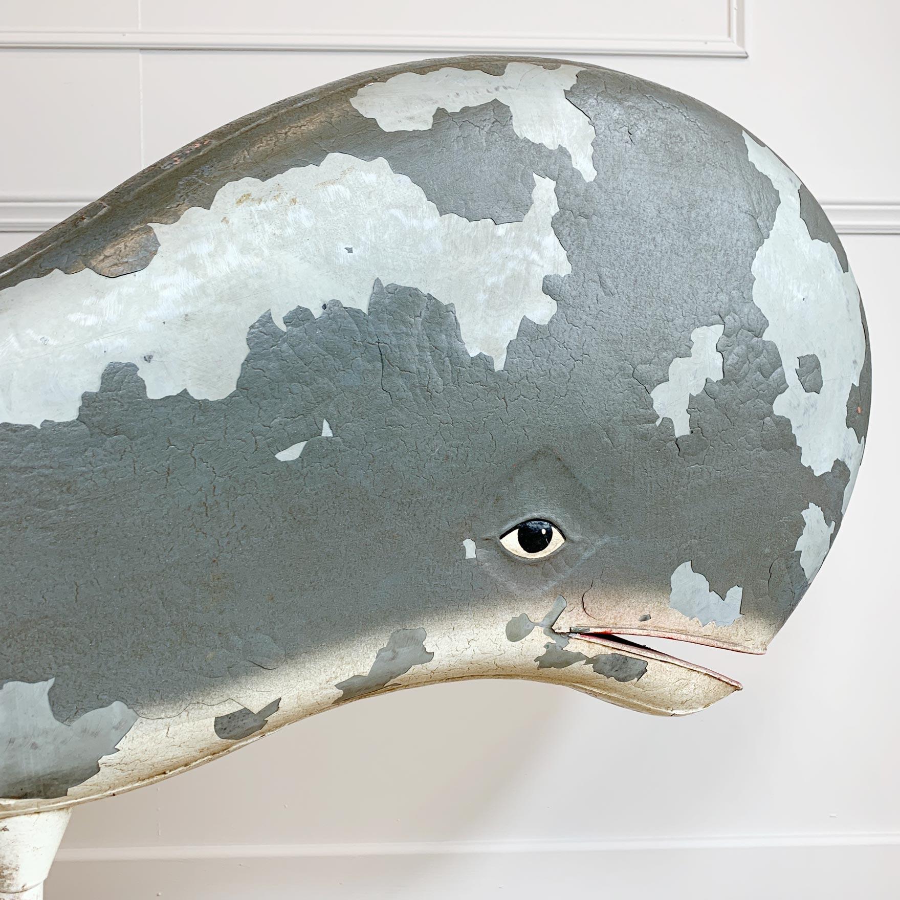 Early 20th Century Grey Whale Shop/Trade Sign For Sale 4