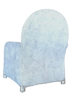 Early 20th Century White Hand Beaded African Ceremony Chair