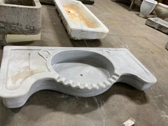 Early 20th Century White Marble Sink
