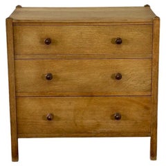Early 20th Century White Oak Chest of Drawers by Heals