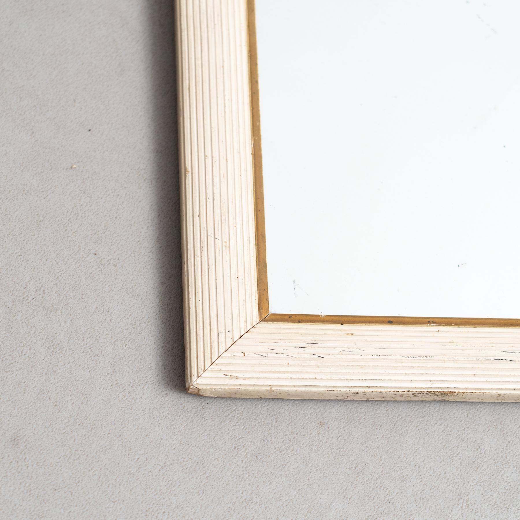 XX secolo Specchio in legno bianco dei primi del Novecento in vendita