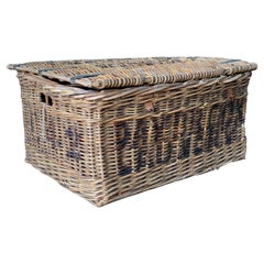 Early 20th Century Wicker Laundry Basket