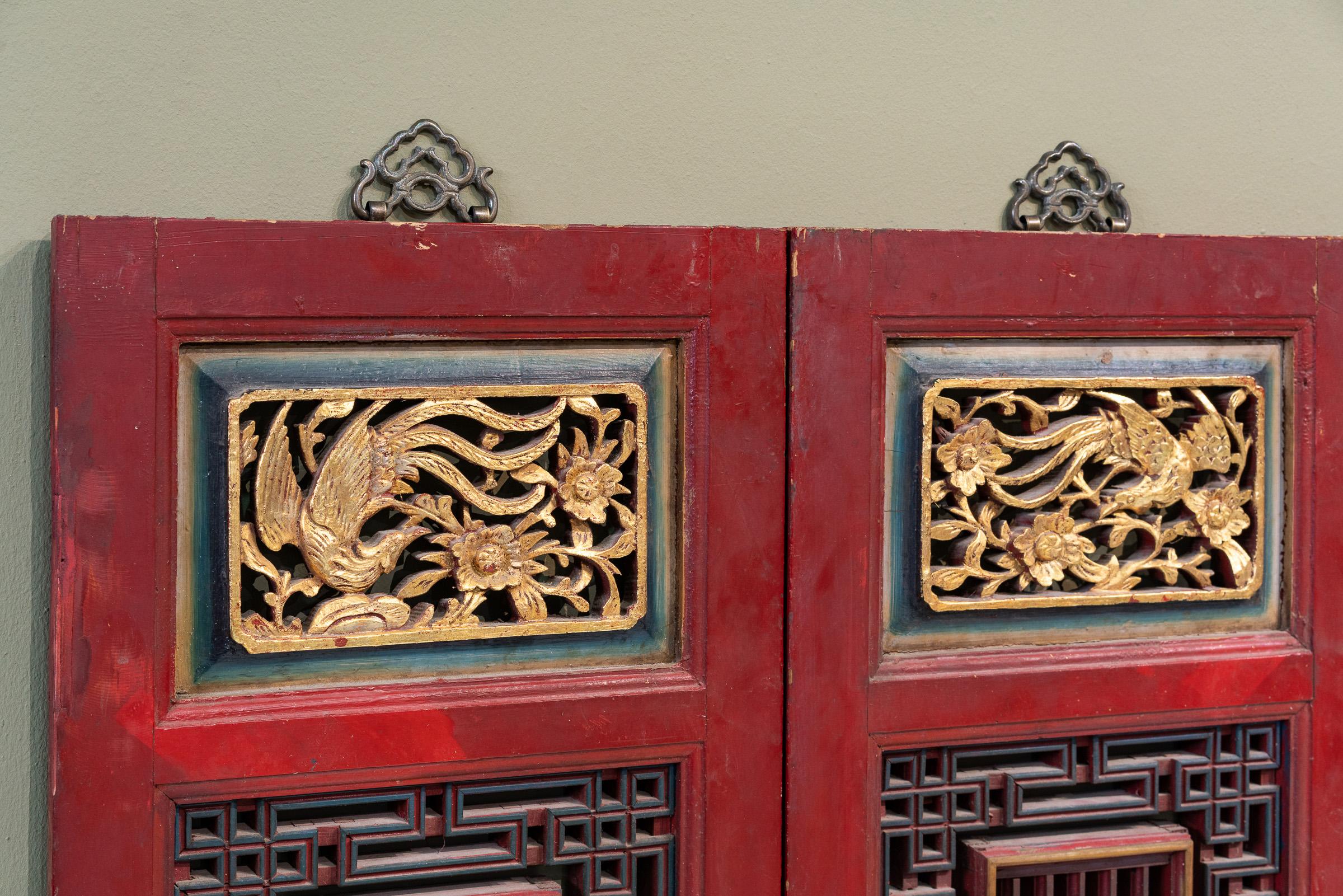 Qing Early 20th Century Window Carvings from Fujian, China