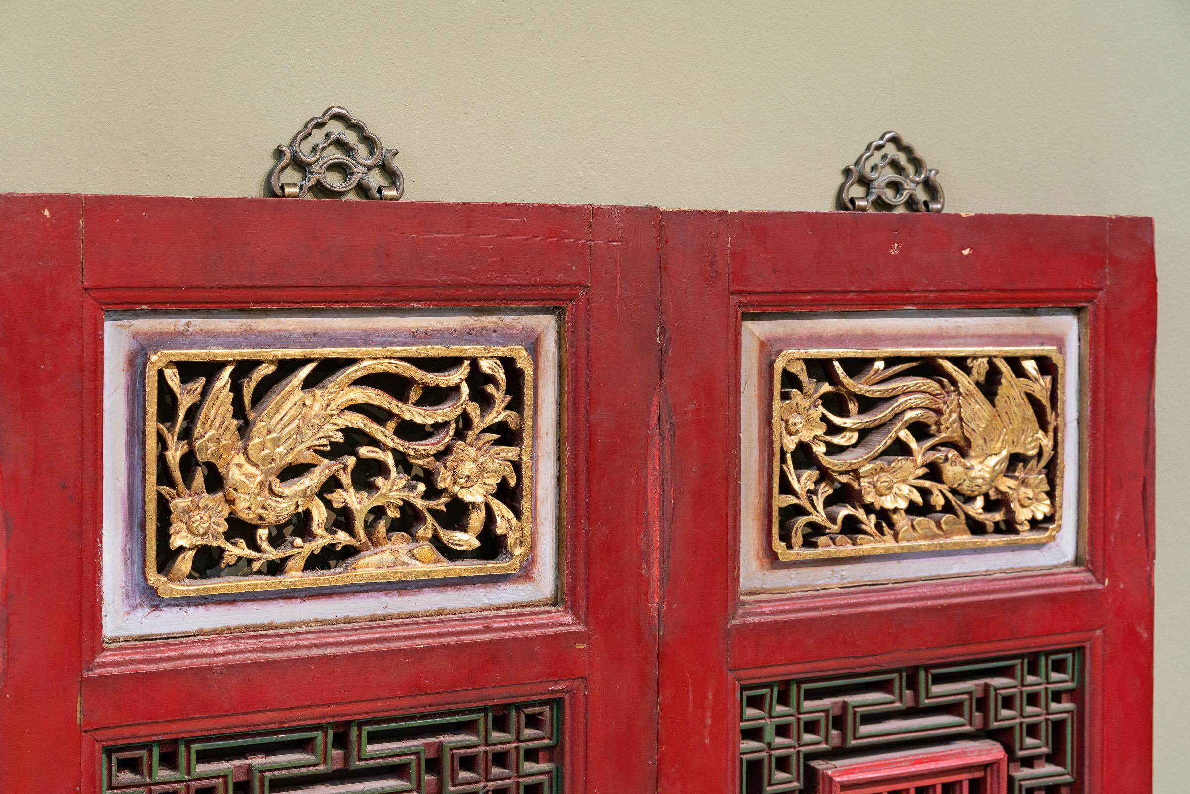 Chinese Early 20th Century Window Carvings from Fujian, China