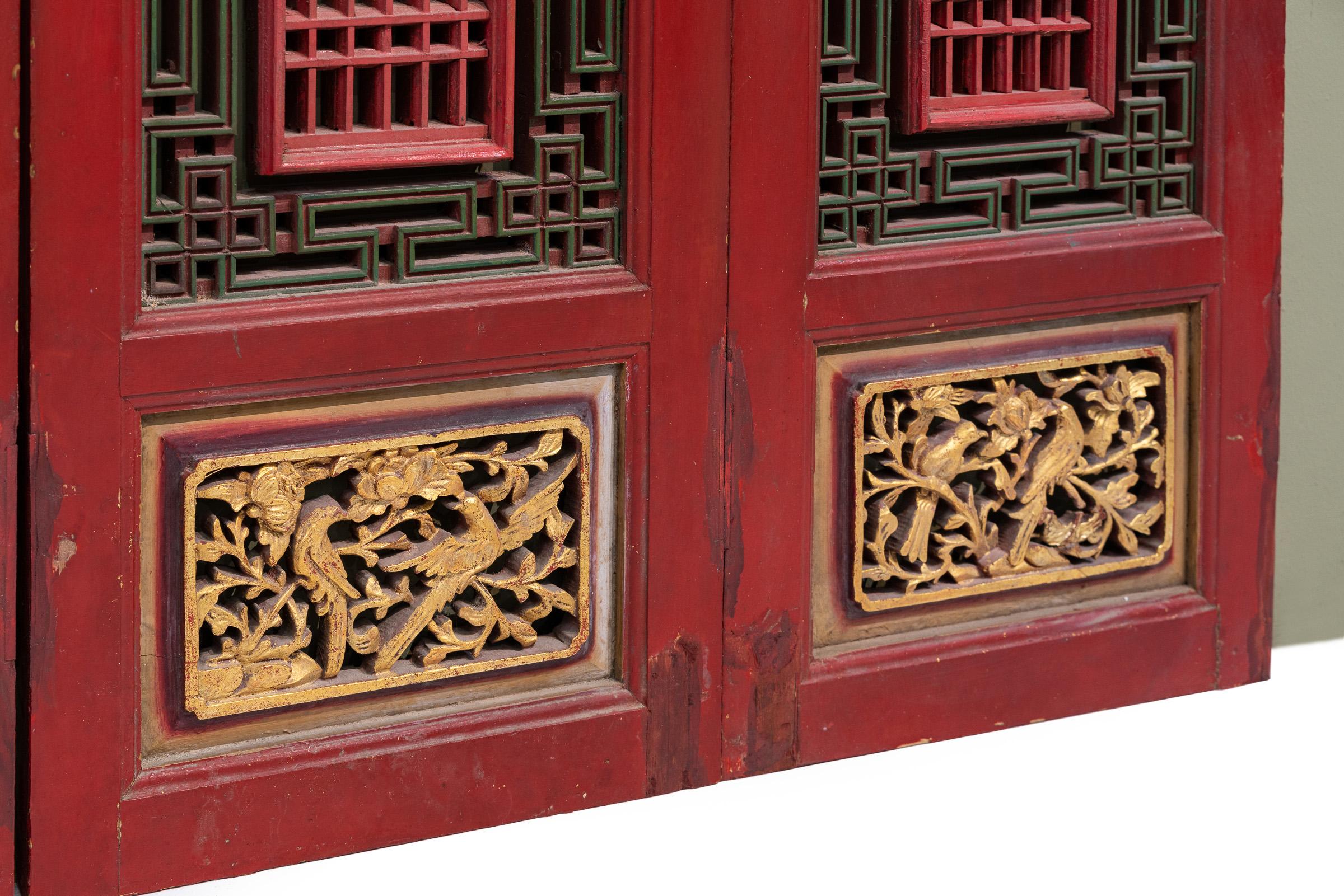 Early 20th Century Window Carvings from Fujian, China In Good Condition In Singapore, SG