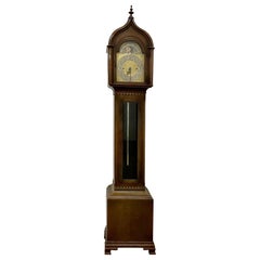 Early 20th Century Winterhalder & Hofmeier Tall Case Clock with Moon Face