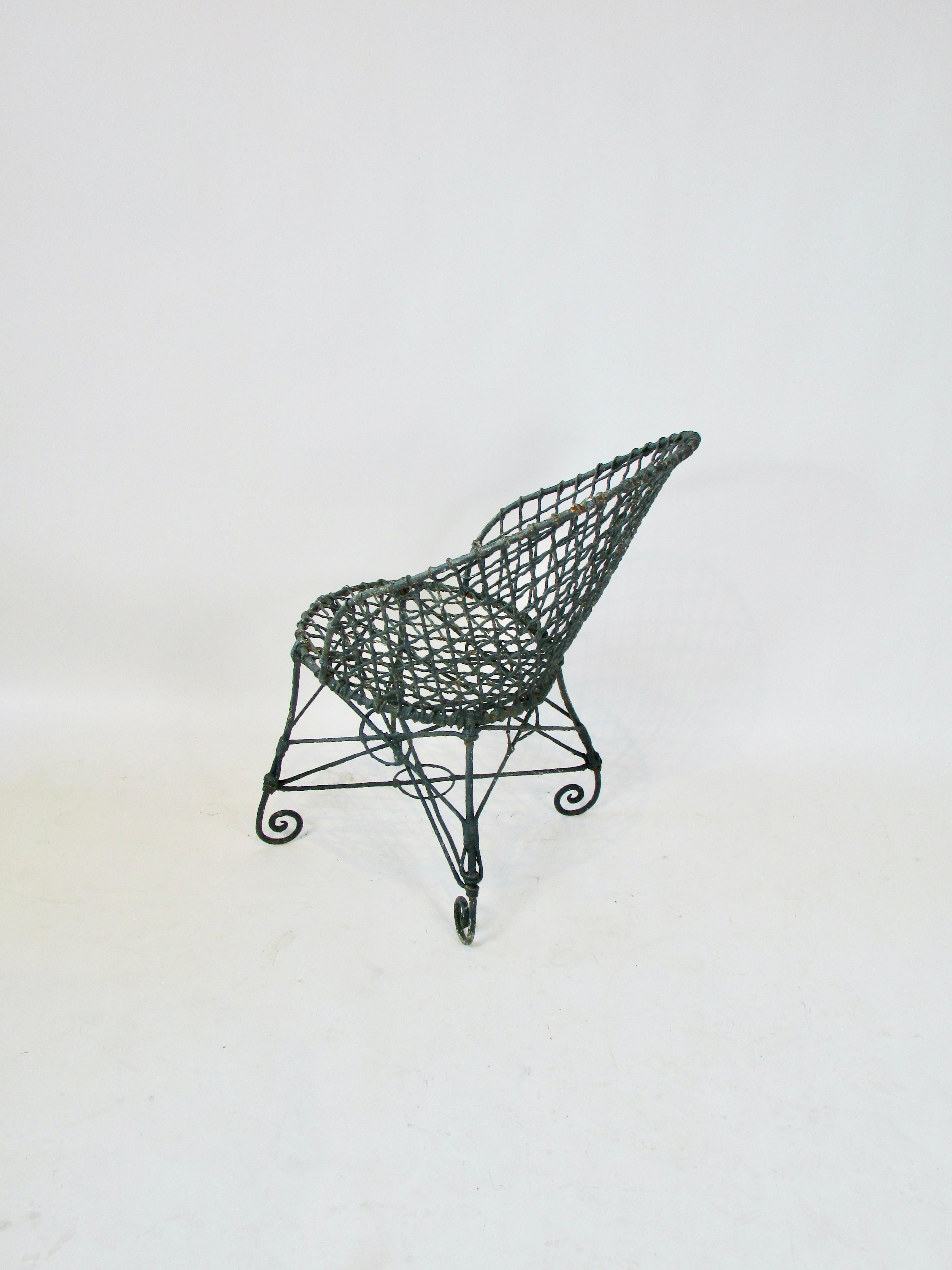 old wire chair