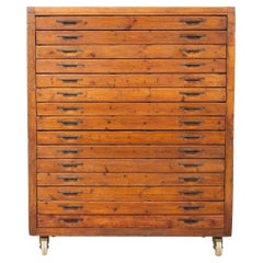 Early 20th Century Wood Large French File Cabinet