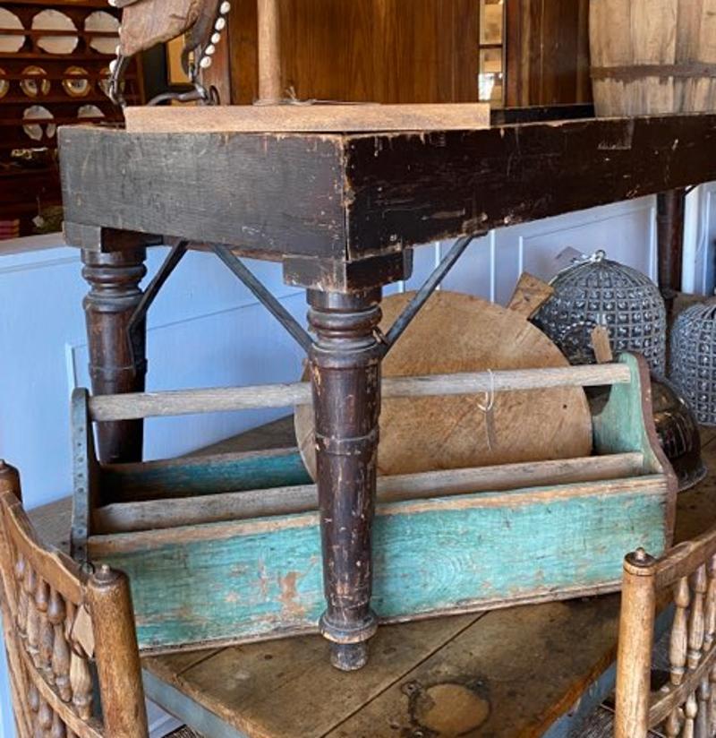 antique potting table