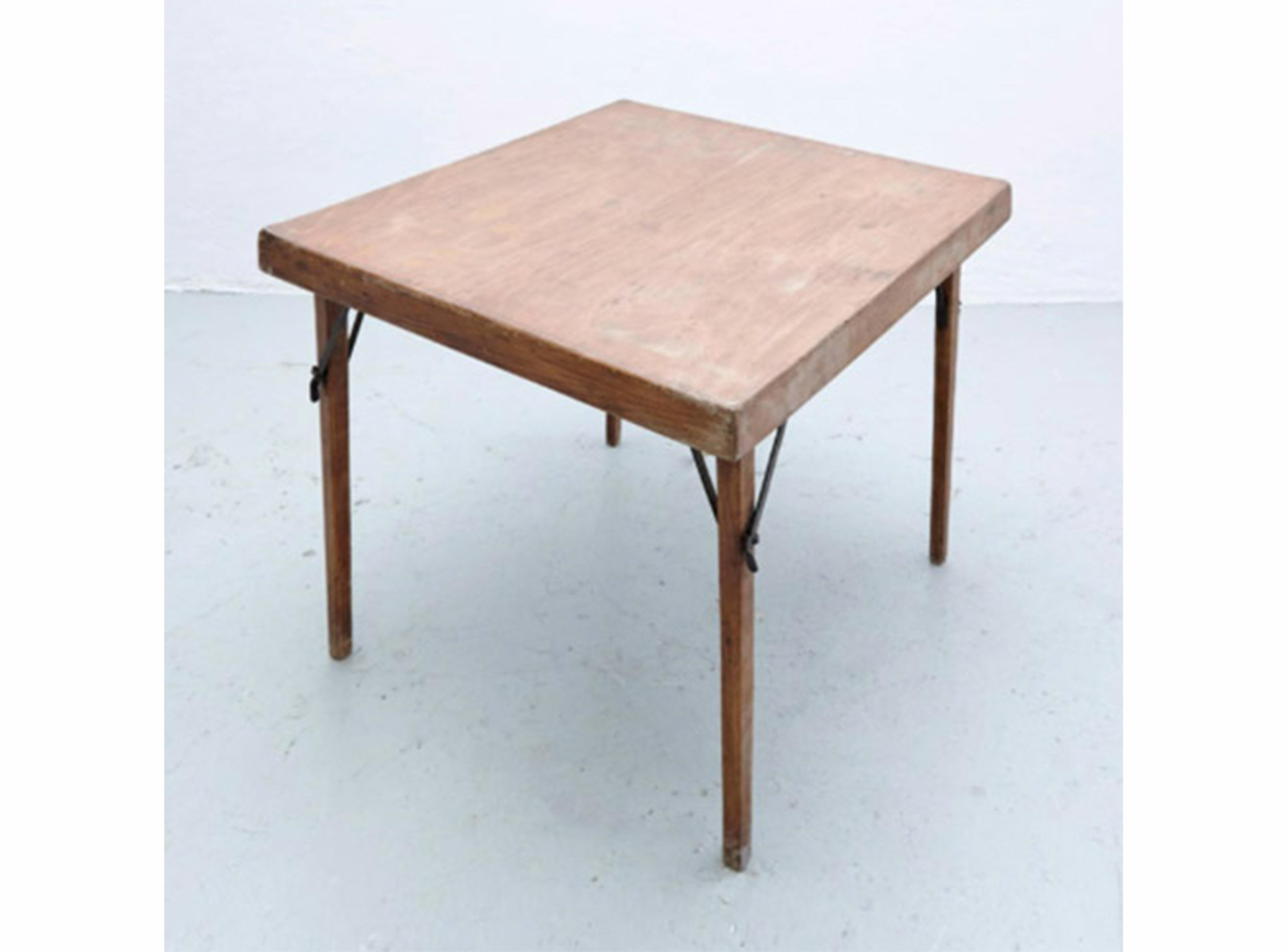 Mid-Century Modern Table pliante Thonet en bois du début du 20e siècle T211 en vente