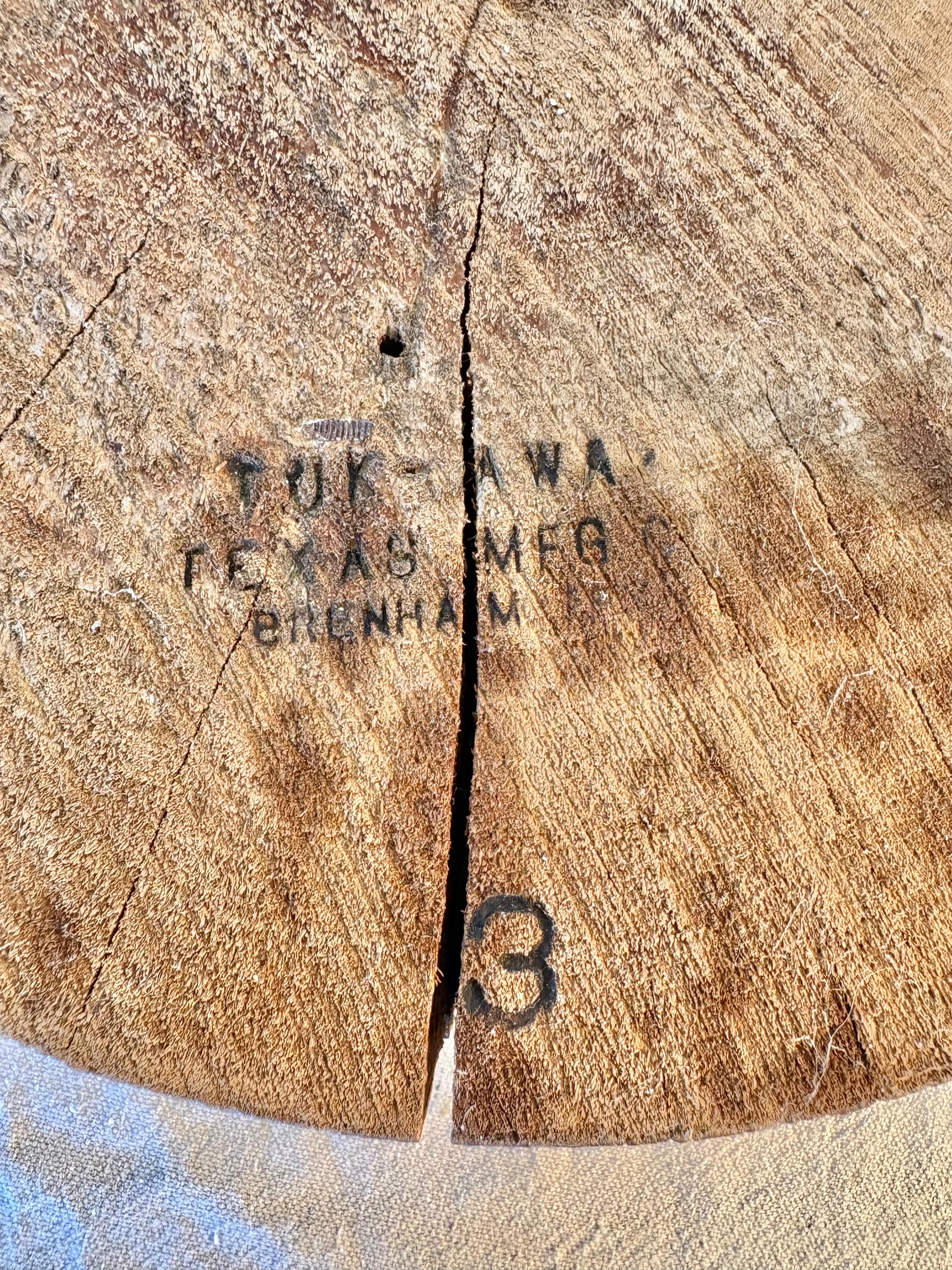 Anfang des 20. Jahrhunderts Holz Tuk-Away Butcher Block im Angebot 5