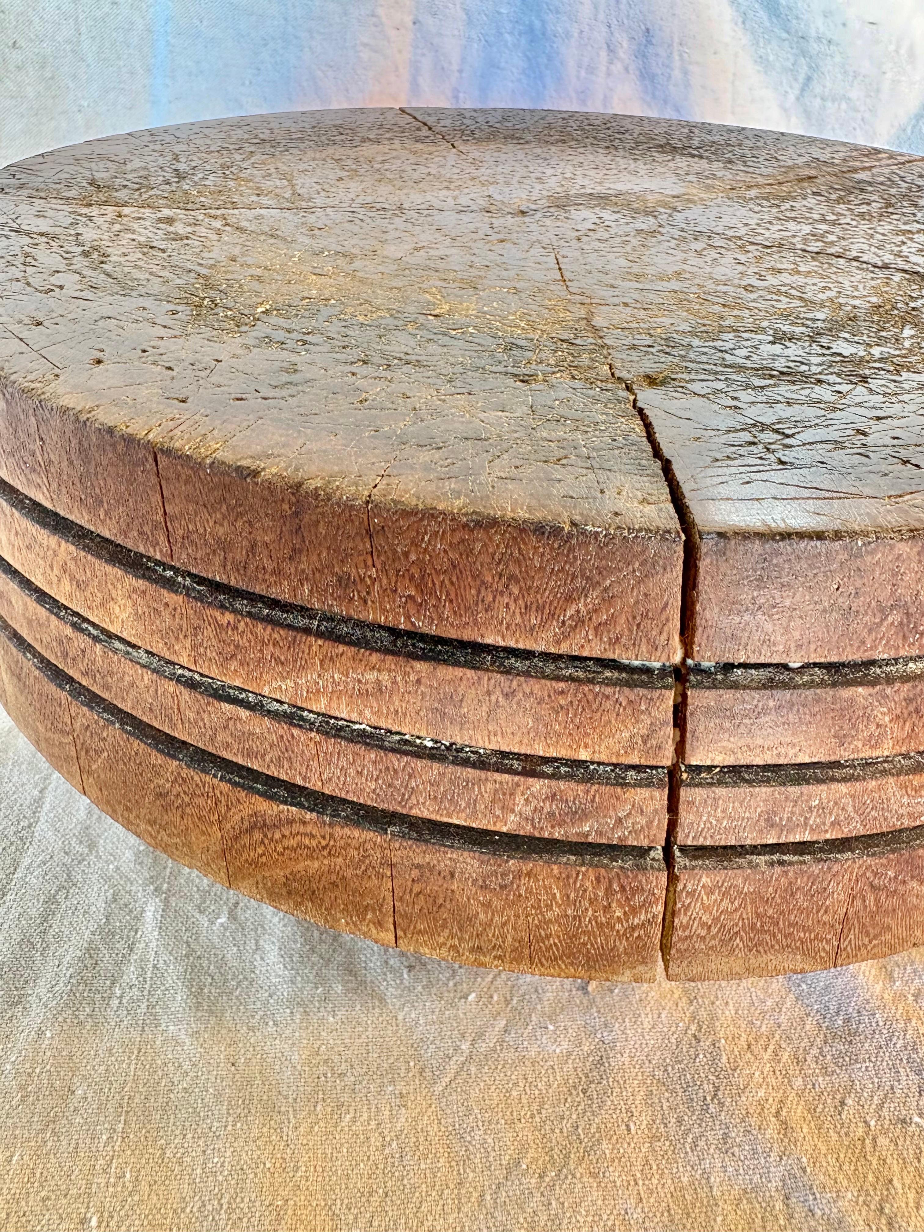 Anfang des 20. Jahrhunderts Holz Tuk-Away Butcher Block im Zustand „Gut“ im Angebot in Burton, TX