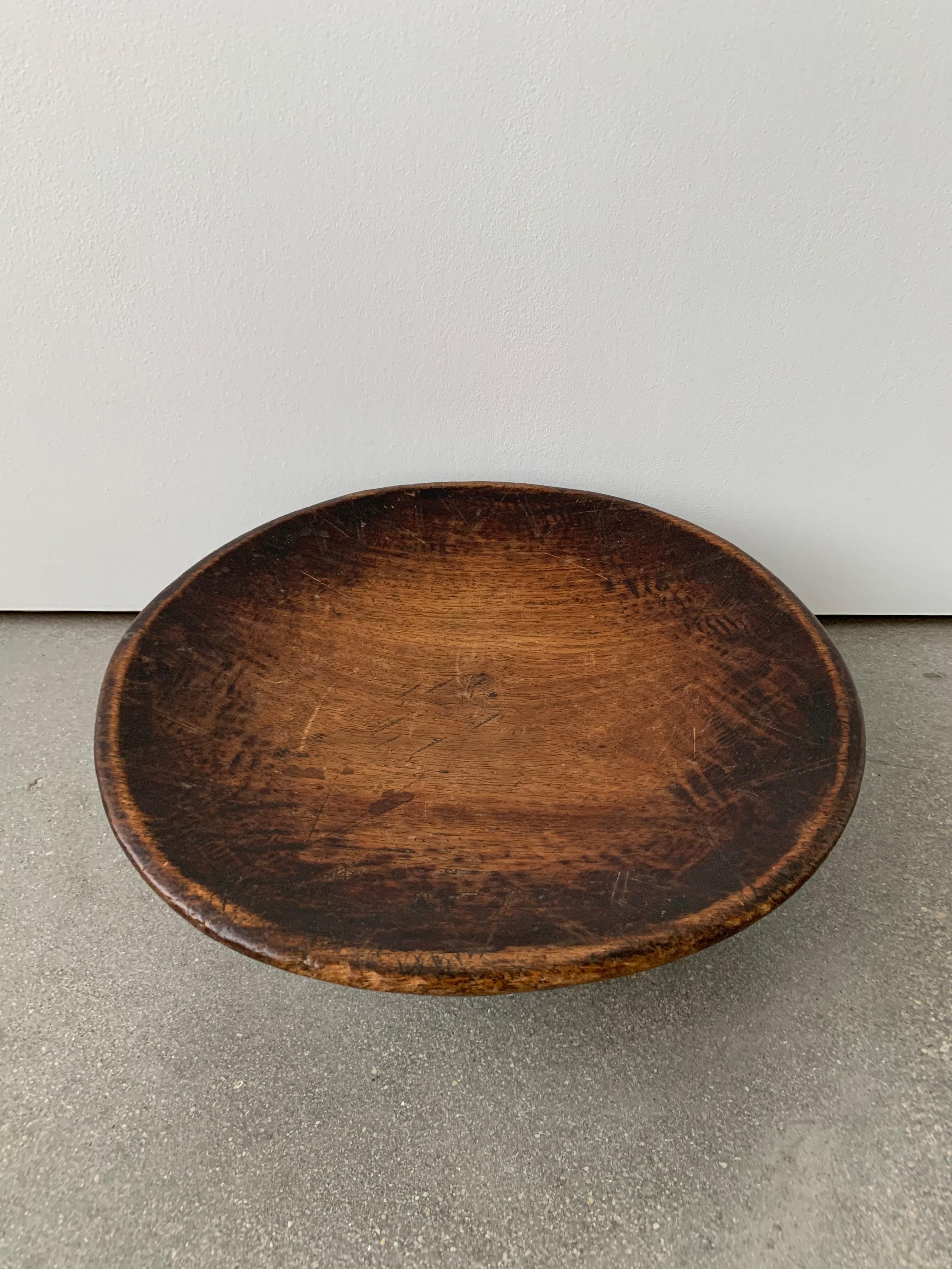 Early 20th Century Wooden African Circular Senufo Stool  2