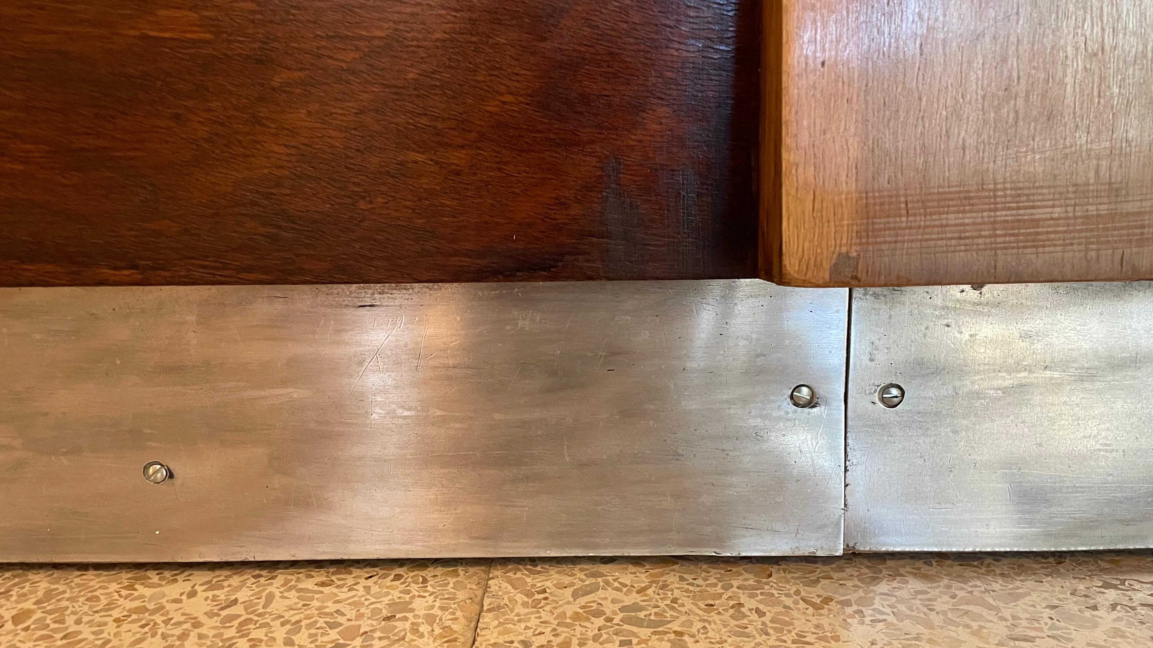 Zinc Early 20th Century Wooden Bar Counter from France