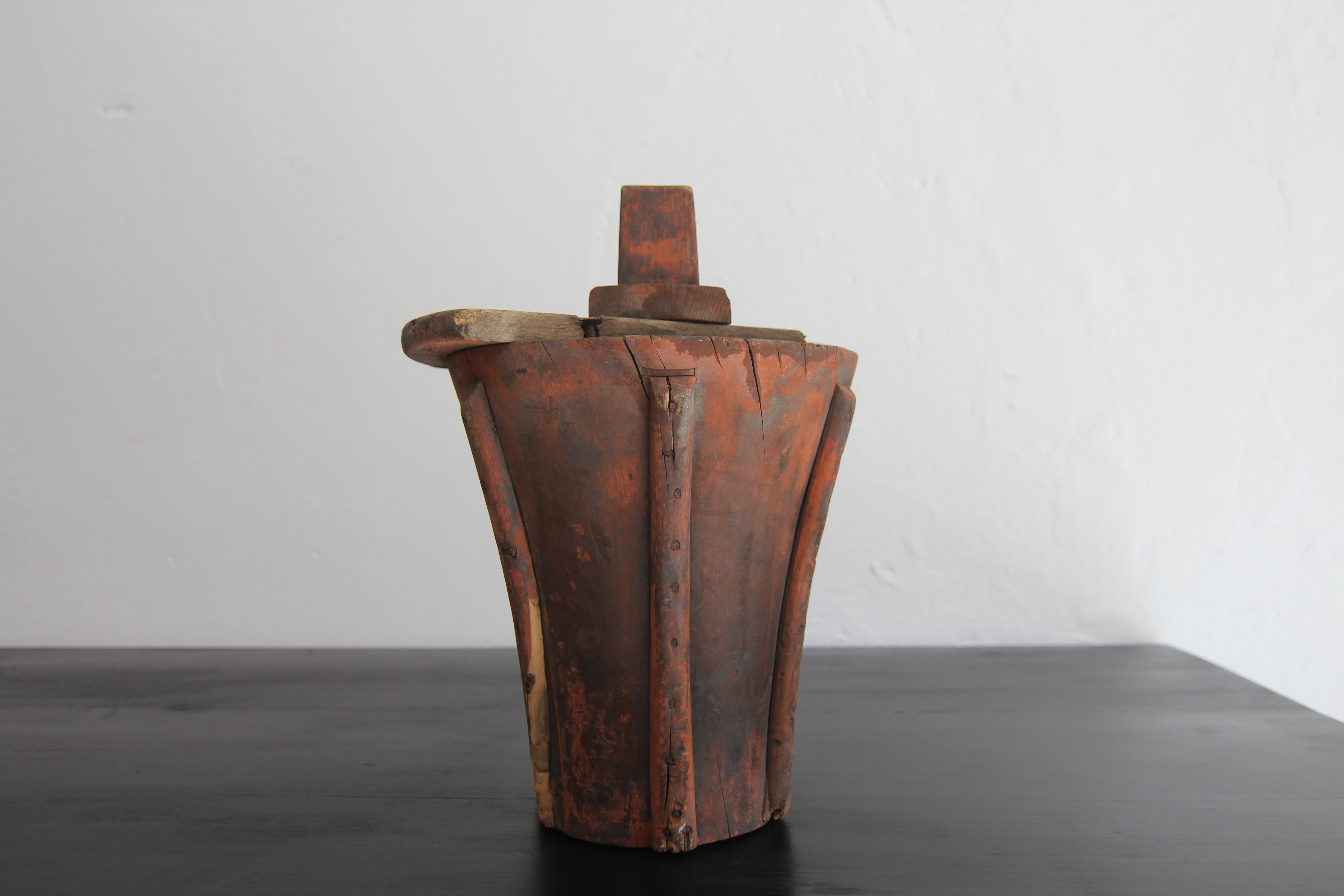 Early 20th Century Wooden Casting Pattern Object with Original Patina For Sale 7