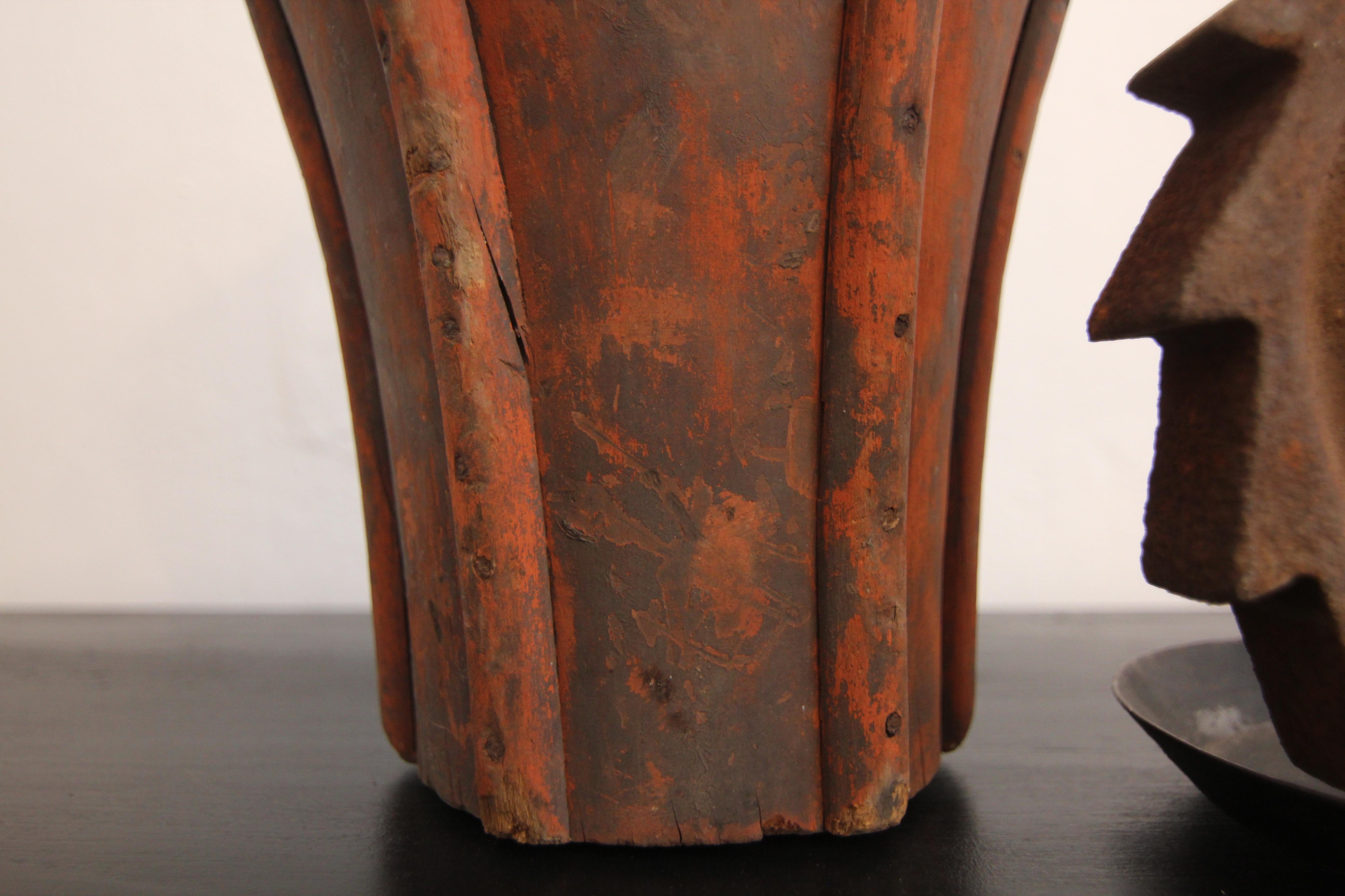 Early 20th Century Wooden Casting Pattern Object with Original Patina For Sale 10