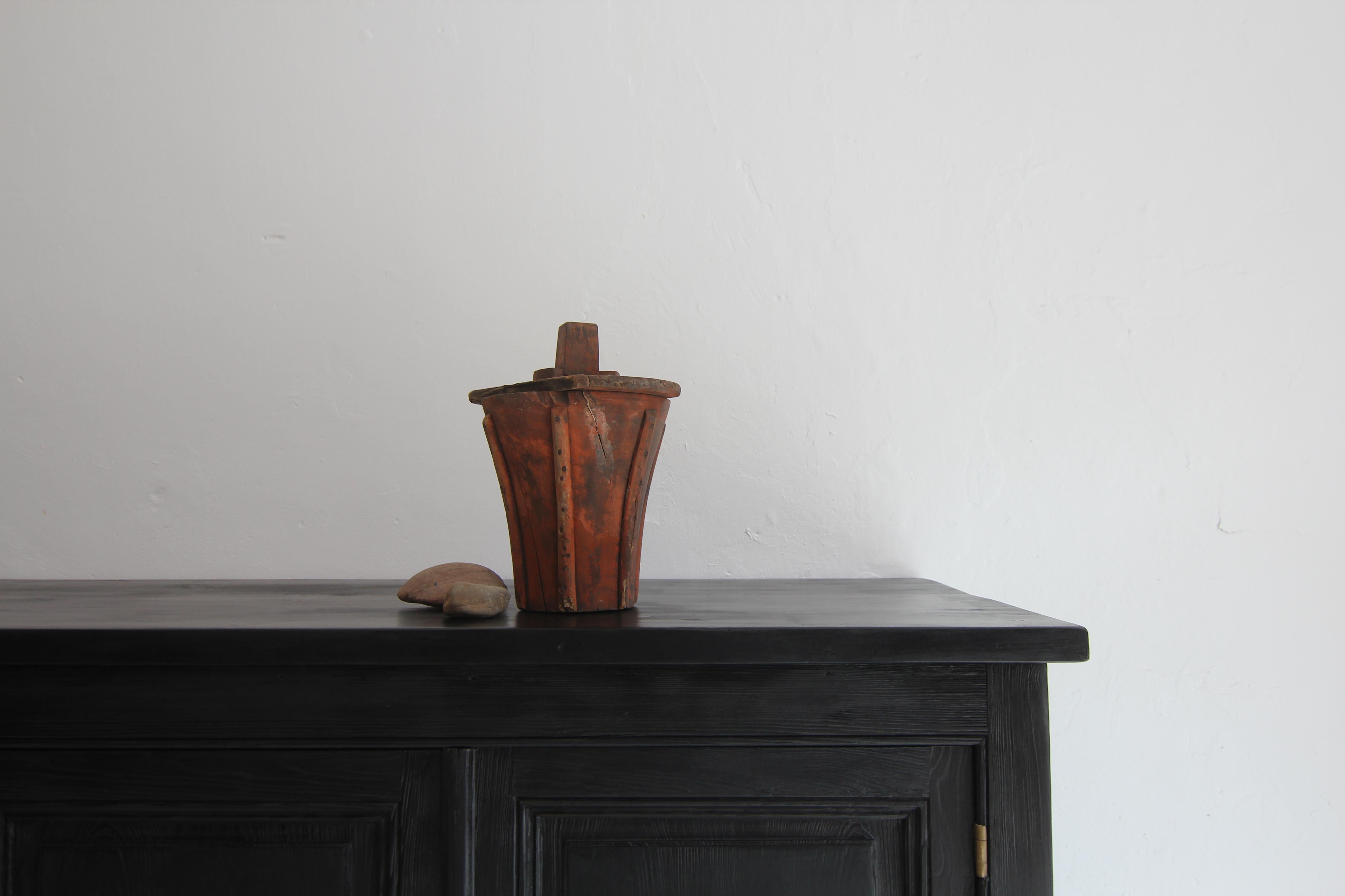 Industrial Early 20th Century Wooden Casting Pattern Object with Original Patina For Sale