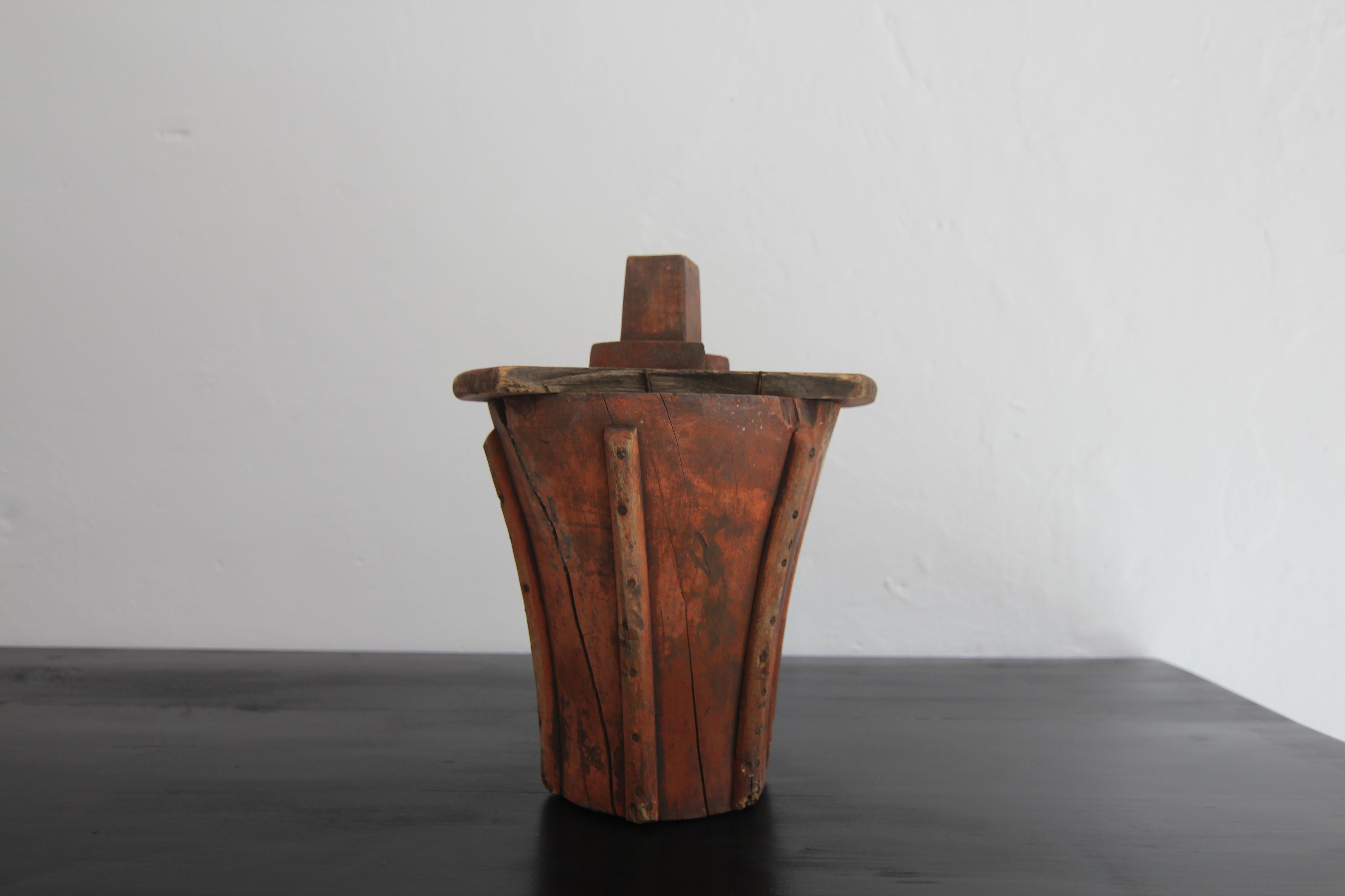Early 20th Century Wooden Casting Pattern Object with Original Patina For Sale 2