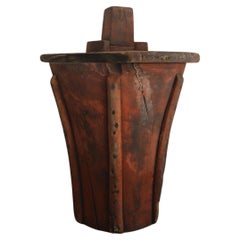 Early 20th Century Wooden Casting Pattern Object with Original Patina