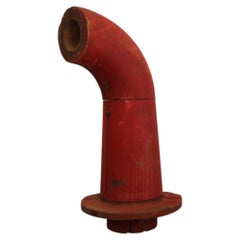 Early 20th Century Wooden Casting Pattern Object with Original Patina